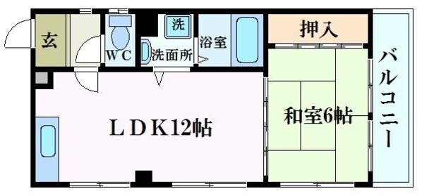 西宮駅 徒歩4分 5階の物件間取画像